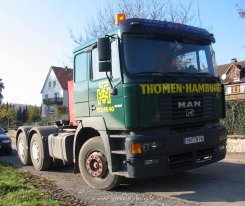 MAN F2000 Evo 33.464 6x4 Sattelzugmaschine Thömen Hamburg 1998-2000