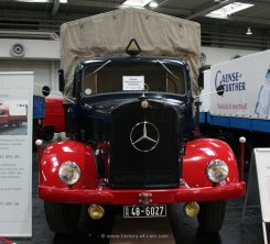 Mercedes-Benz L5000 Pritsche mit Schwalbennest 1950