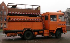 Mercedes-Benz LP kubische Kabine, mittelschwer Oberleitungwartungswagen der Üstra in Hannover 1972