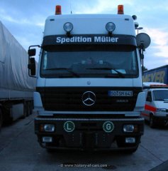 Mercedes-Benz SK94 3553S 8x4/4 Schwerlast-Sattelzugmaschine Spedition Müller 1994-1998