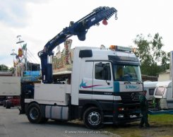 Mercedes-Benz Actros 1857 Megaspace 4x2 Ladekran Schausteller B.Weber 1996-2002