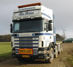 Scania 144G 530 Topline 8x4/4 Schwerlast-Sattelzugmaschine Finn Hansen 1995-2001