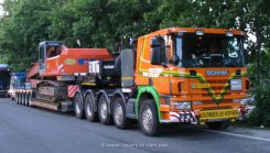 Scania P124G 420 gb10x4/6nz Schwerlast-Sattelzugmaschine V.D.Vlist 1999
