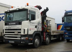 Scania 114G 380 8x2/6 Pritsche mit Ladekran 1998-2004