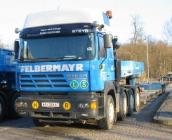 Steyr FE460A 8x4/4 Schwerlast-Sattelzugmaschine Felbermayr #49 2000-2002